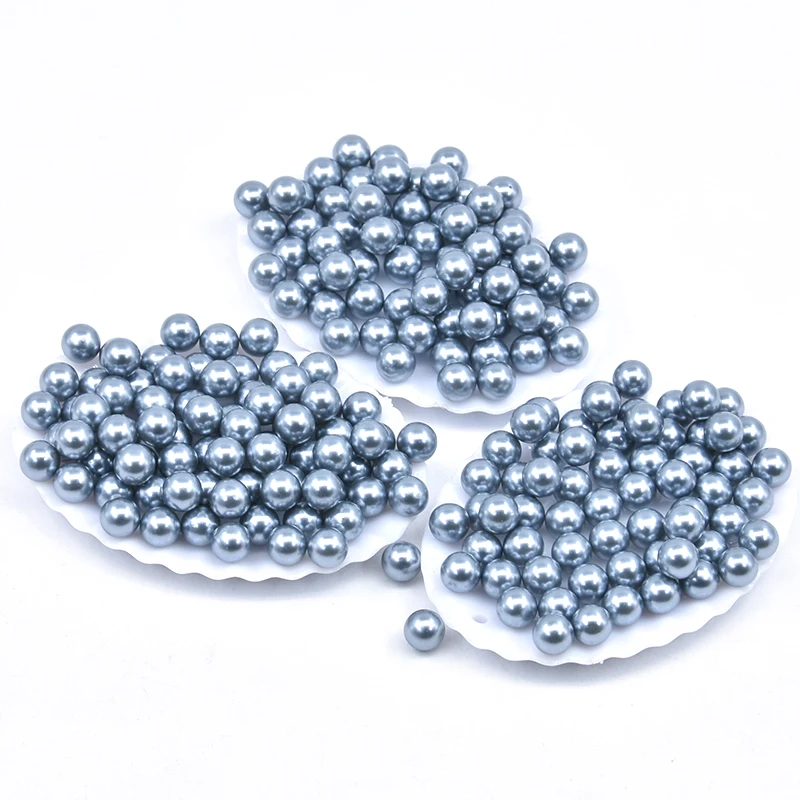 Круглые акриловые бусины для шитья жемчуга 6 мм цветные без отверстий аксессуары