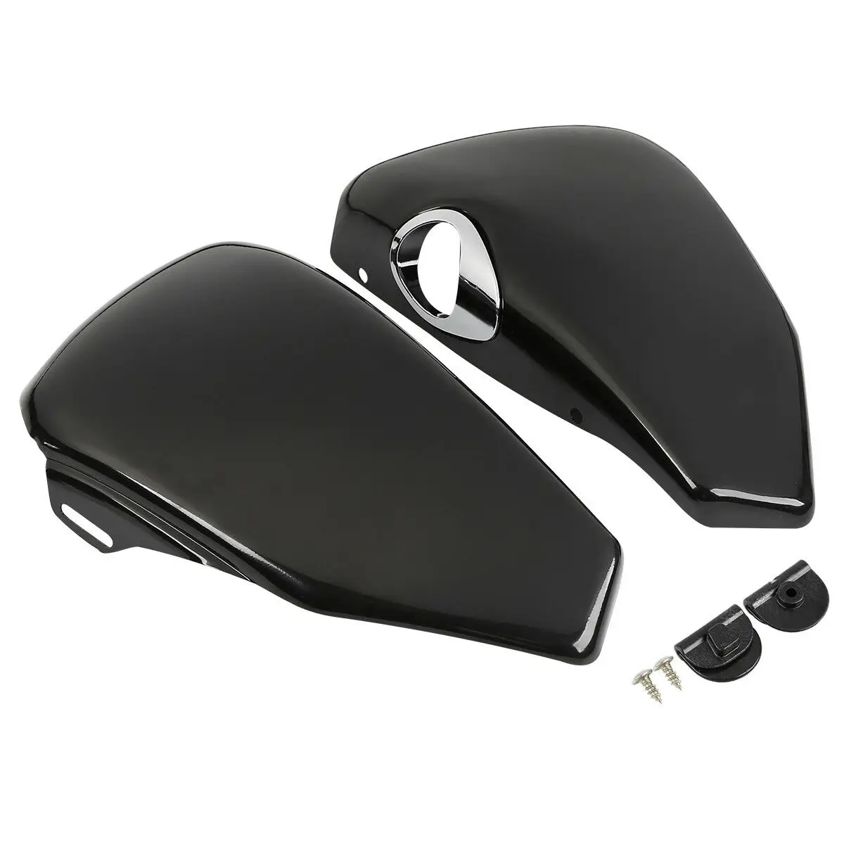 Левая и правая Боковая Крышка батарейного отсека для мотоцикла Harley Sportster XL 1200 Iron