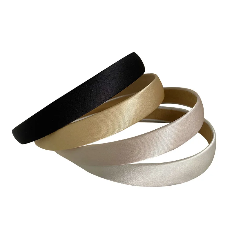 

Повязка на голову Женская атласная, модный головной убор для девушек, аксессуары для волос