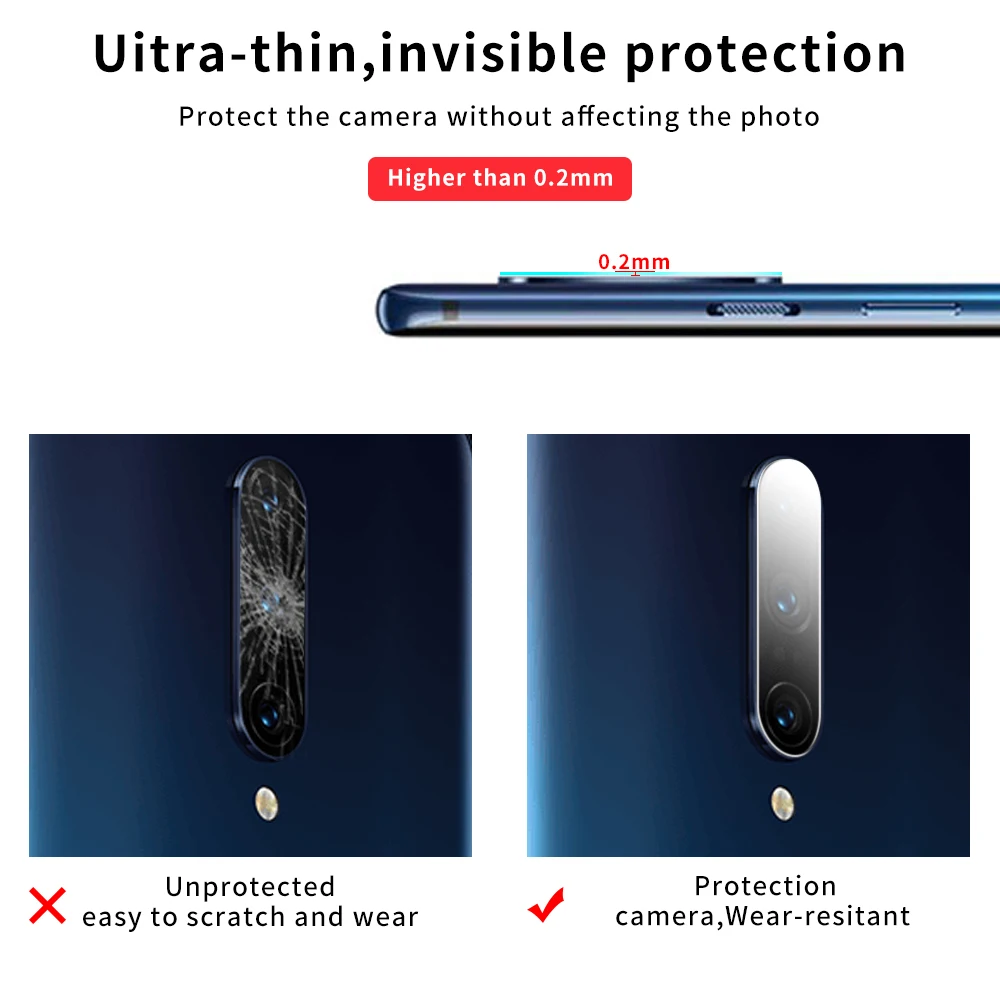 Пленка для объектива камеры Oneplus 7 7T Pro 6 6T 5 5T 3 3T 9D мягкая пленка из закаленного