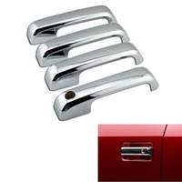 abs chrome outside polished 4 door handle cover for ford f 150 2015 2019 without smart keyhole car accessories
