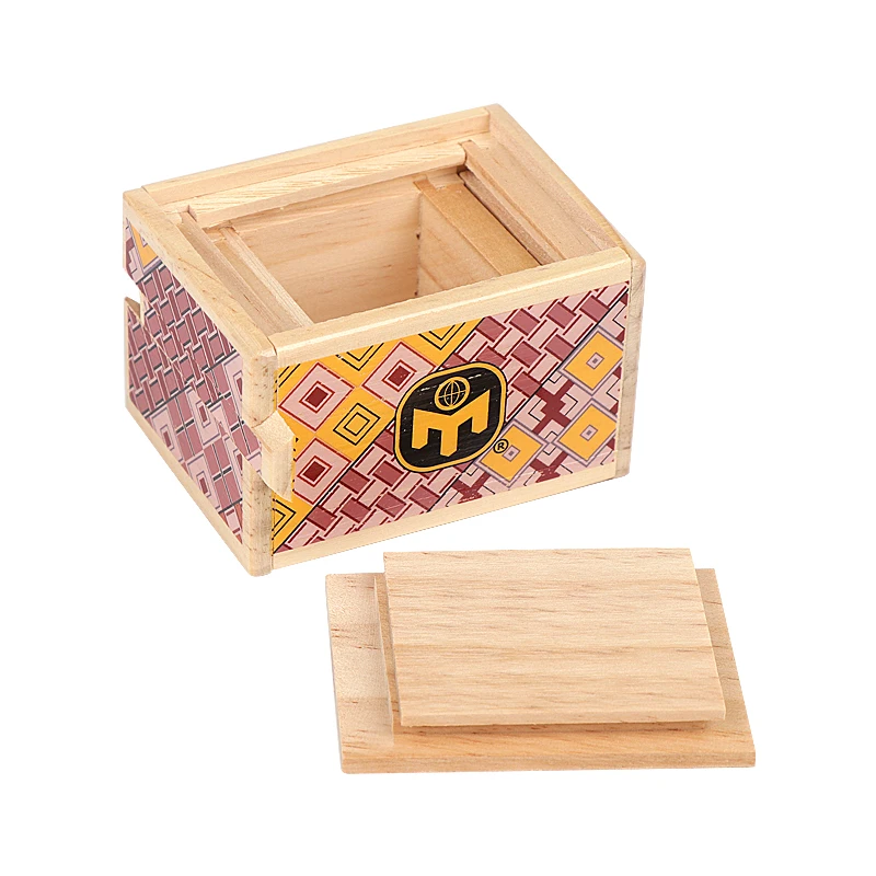 Mensa Japanese Puzzle Box Wooden Magic Compartment Brain Teaser trick box Educational Secret Kids Wood Toy Gift|Пазлы| |