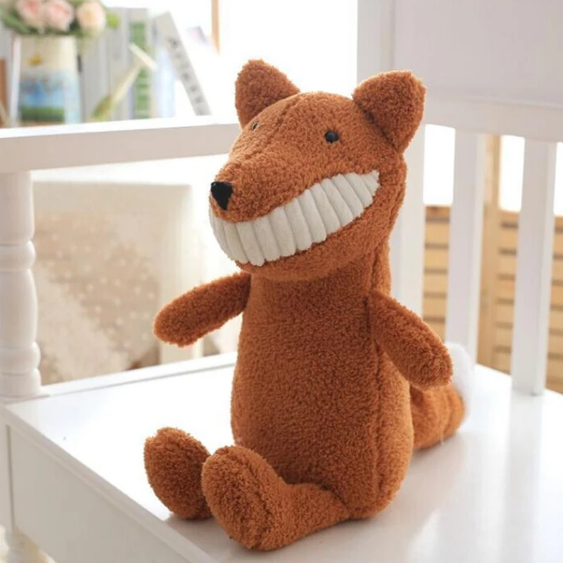 Кукла с большими зубчиками в виде милых животных 25 см Детская плюшевая игрушка