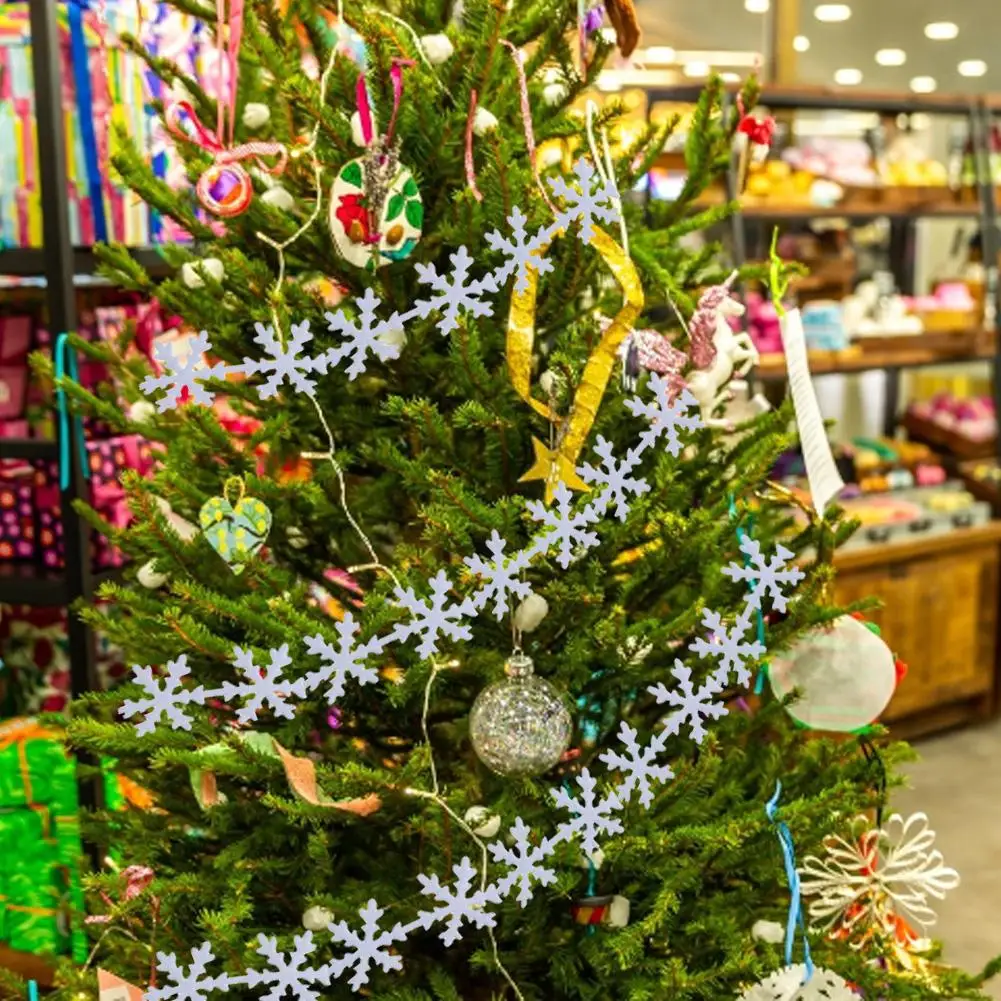 5 м Рождественская Снежинка лента в форме листьев Нетканая ткань украшение