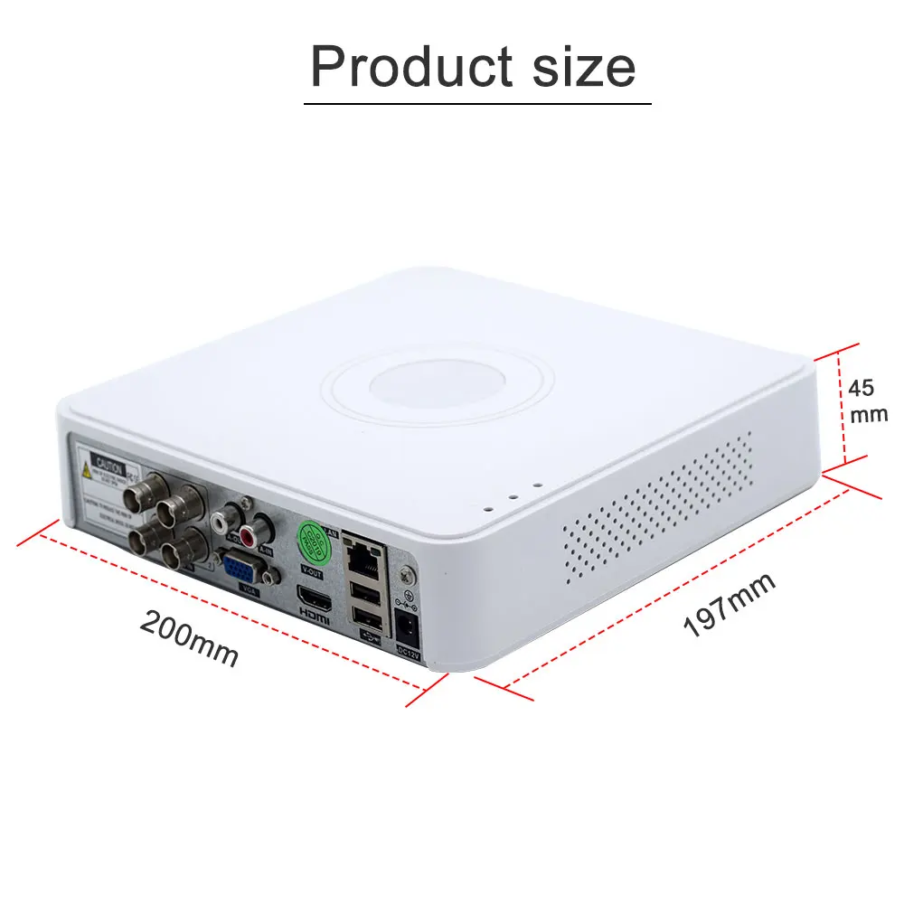 NEW HD 5MP DVR 4Channel CCTV AHD AHD-N Hybrid 1080P 5in1 Video Recorder For TVI CVI CVBS Analog Camera IP | Безопасность и защита