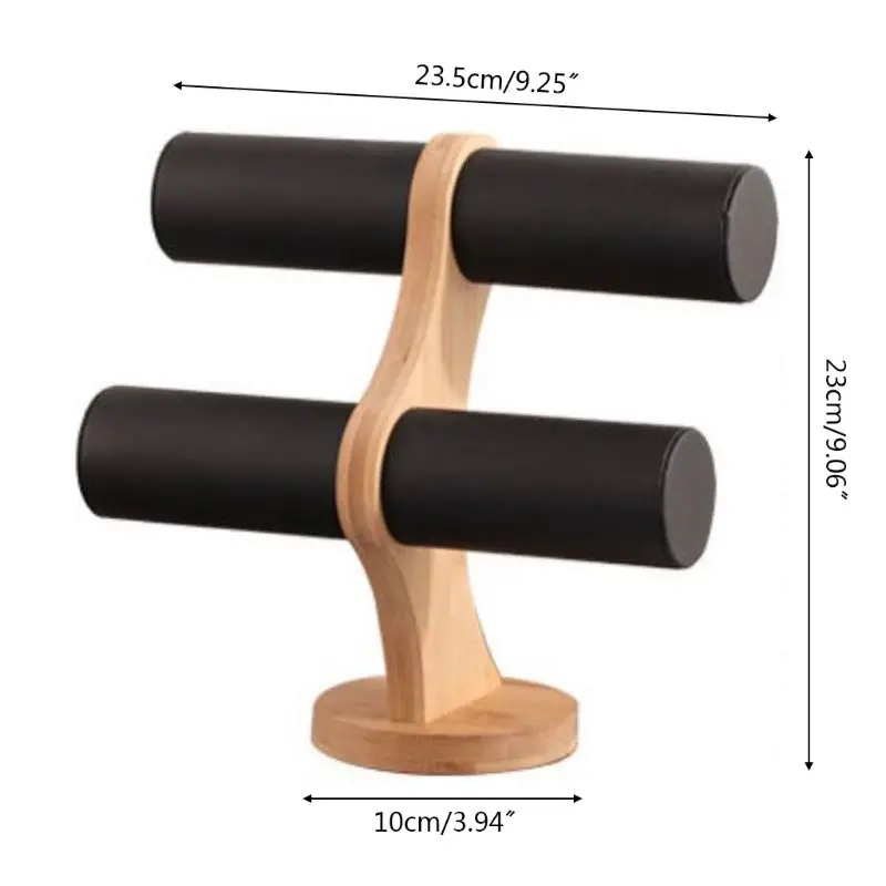 

2 Tier Bracelet Show Stand Holder Jewelry Showcase Necklace Display Storage Watch Bangle Organizer