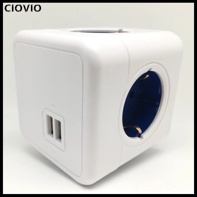 Интеллектное устройство передачи энергии Cube розетка стандарта евроcоюза 4 выхода