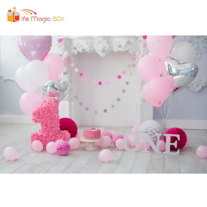 LIFE MAGIC BOX фон для фотосъемки детей 1 день Рождения Вечеринка Фиолетовый торт