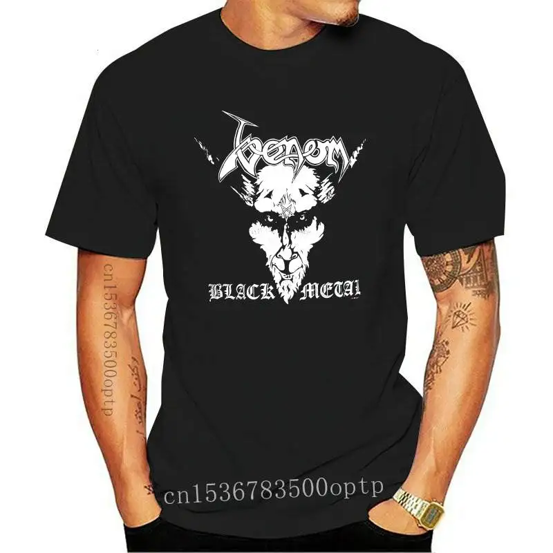 

New Custom Personolity Mens T shirts Venom Men's Block Metol T-Shirt Block Short Sleeve Foshion T-shirt