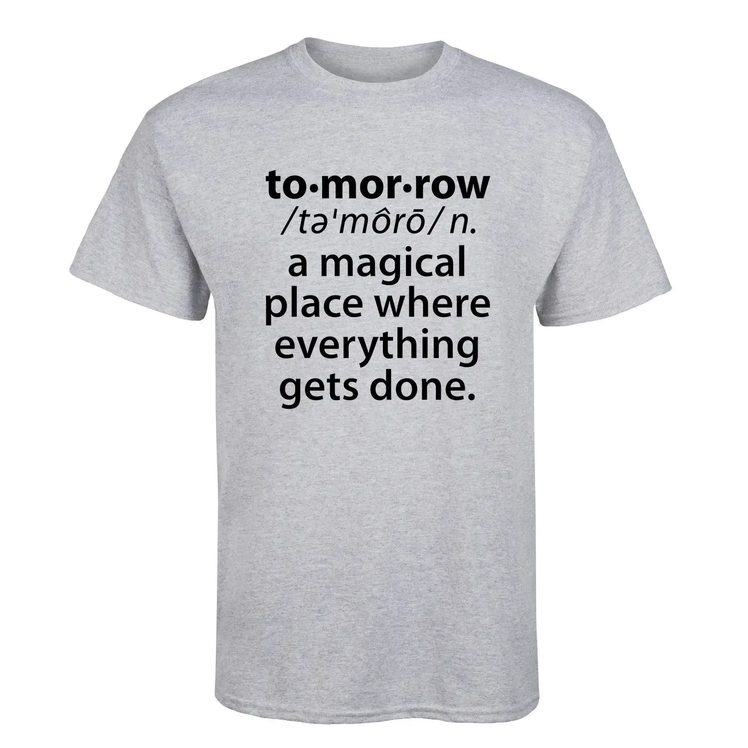 

2019 Summer Men Short-Sleeved Men Short Sleeve Fitness Clothing Tomorrow Definition Design Your Own T Shirt