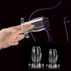 Прозрачный полый Анальный Анальная пробка Видимый анальный расширитель анус расширитель задница Вагина расширение глубина наблюдения секс- игрушки для пар