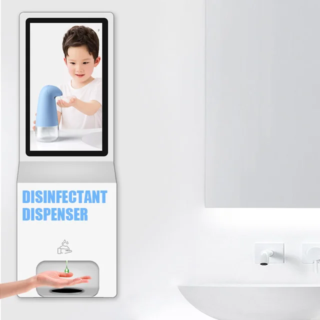 Public place School 21.5 inch Touchless 3L hand disinfectant automatic sanitizer dispenser