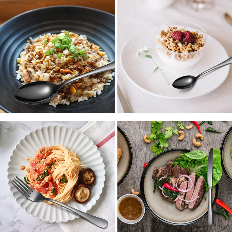 Столовые приборы из нержавеющей стали набор 24 столовых приборов бытовой нож