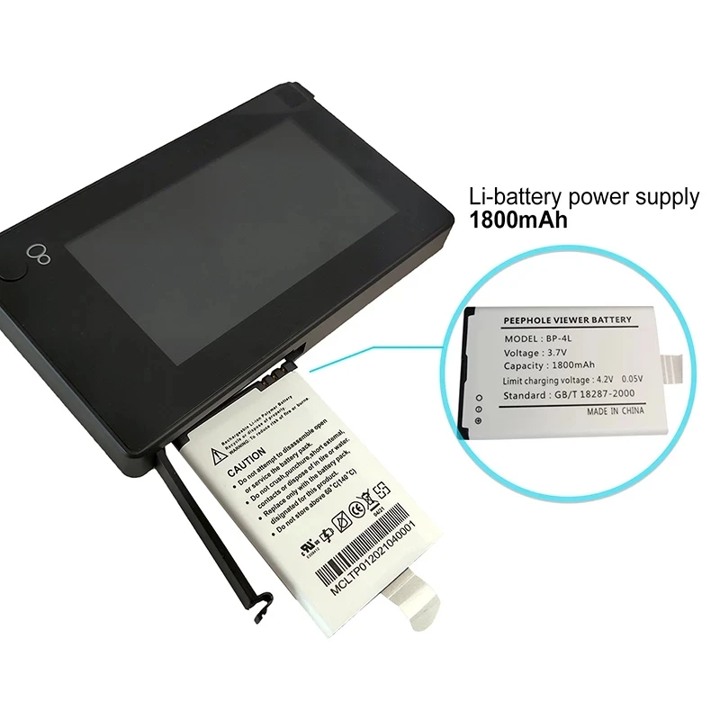 4 3 дюймовый глазок с цветным экраном цифровой дверной монитором широкоугольная