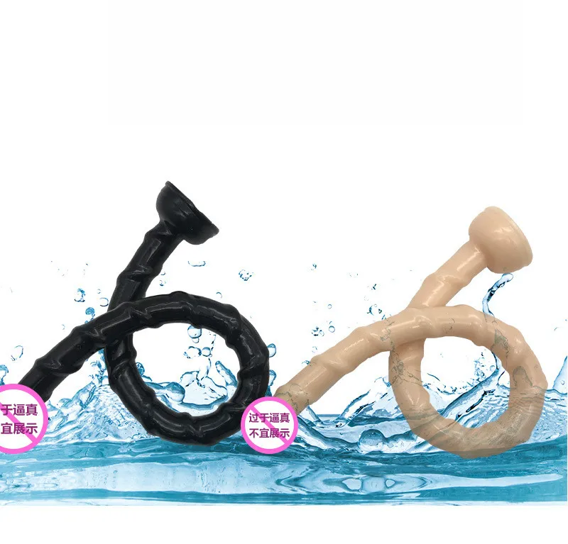 Экстра-Длинная нить Анальная пробка в задней части корта кремния гей