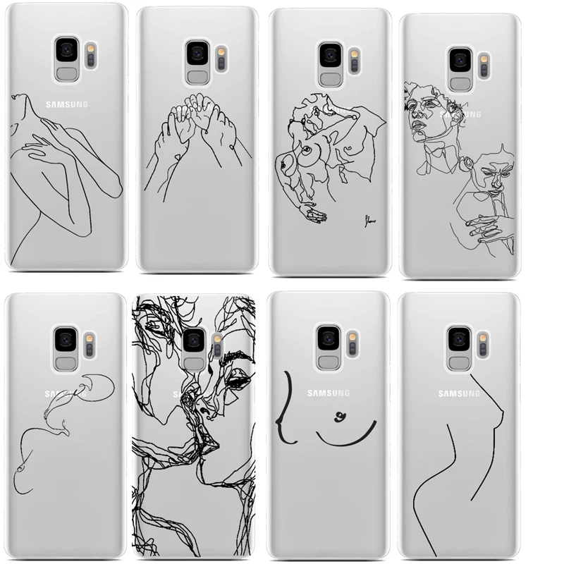 Забавный абстрактный мультяшный розовый чехол для телефона SamsunS7 S8 S9 S10PIUS NOTE8 9 10PIUS