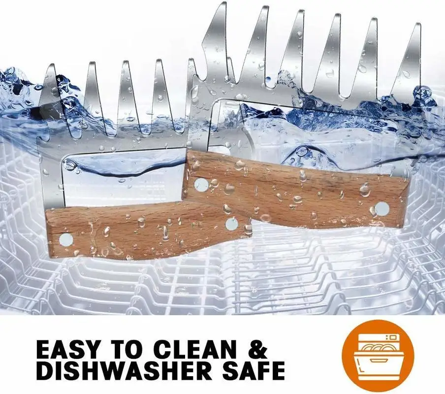 Металлическая Шредер для мяса барбекю коготь из нержавеющей стали вилки