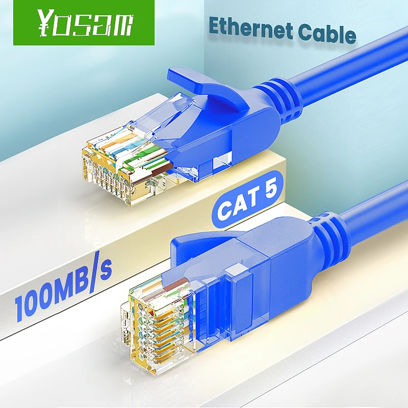 Кабель Ethernet YOSAM 1 м UTP RJ45 для ПК Интернет-модема ноутбука маршрутизатора |