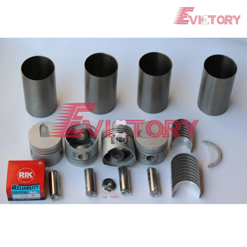 

For Forklift MITSUBISHI S4E-2 S4E2 rebuild kit piston ring cylinder liner gasket bearing set
