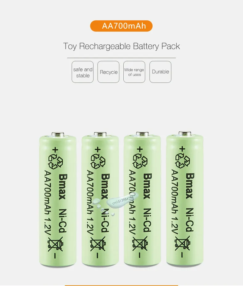 Аккумуляторная батарея kpay 2 шт./Лот 1 в AA 700 мАч | Электроника