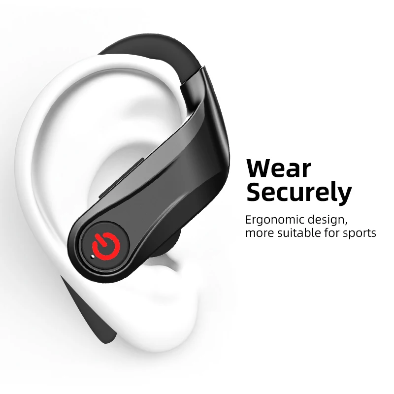 TWS беспроводные наушники Bluetooth 5 0 гарнитура вкладыши спортивные с регулировкой