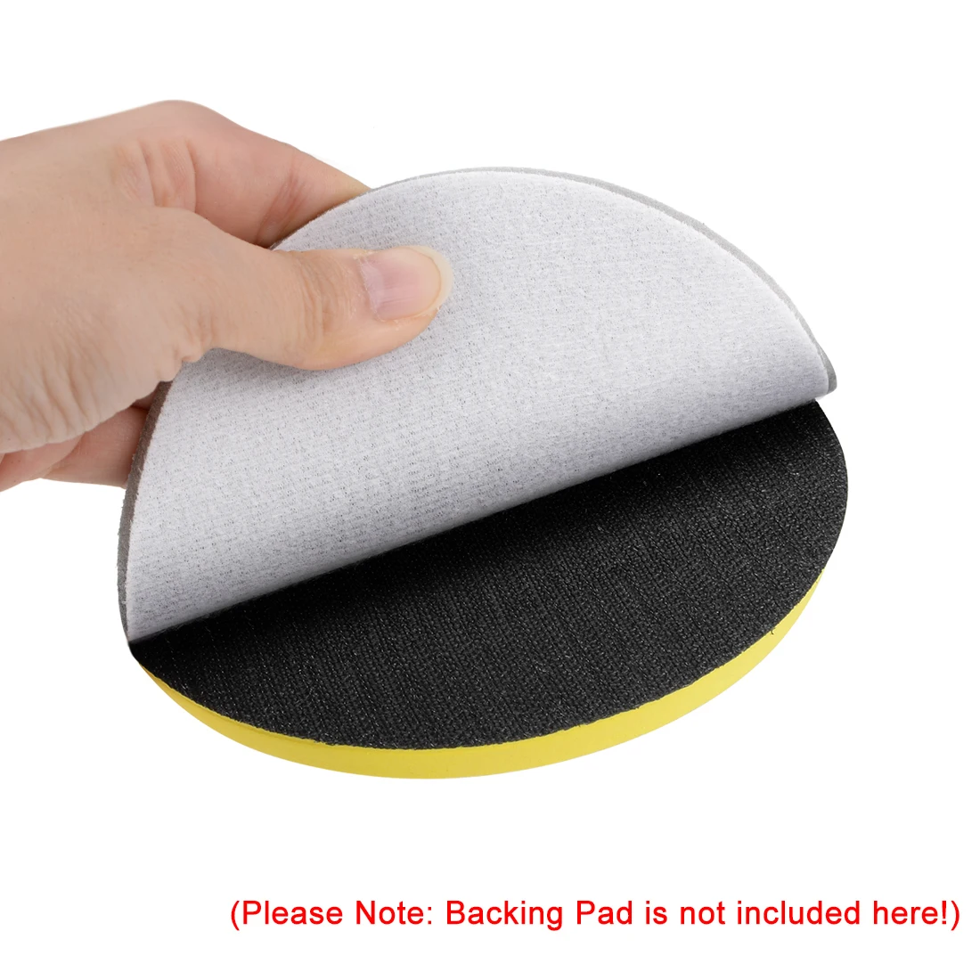 

uxcell 5-Inch Sanding Sponge Hook and Loop Semi-Brittle Corundum 1800-2000 Grit for polishing furniture wood metal etc. 3Pcs