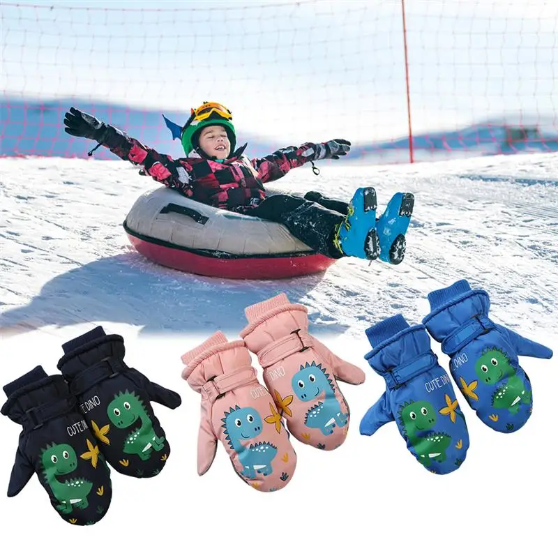 

Детские варежки Зимние стандартные теплые лыжные перчатки с флисовой подкладкой велосипедные перчатки подарки для мальчиков и девочек