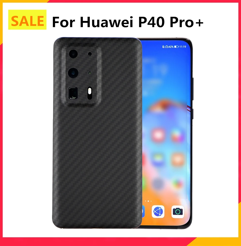 Чехол Biipaer для Huawei P40 Pro +, ультратонкий, с защитой от падения, из 100% углеродного волокна
