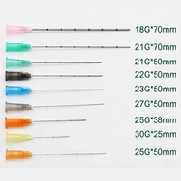 blunt tip micro cannula medical injection needle 18g 21g 22g 23g 25g 27g 30g plain ends notched endo needle tip syringe