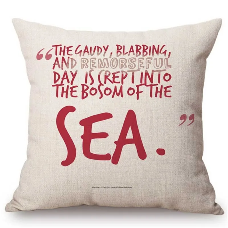 Чехол наволочка с надписью Литература 45x45 см|Наволочки| |