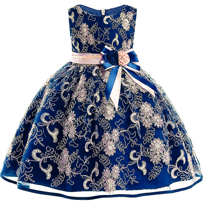 Платье для девочек с цветами платья принцессы на свадьбу вечерние ринку детское