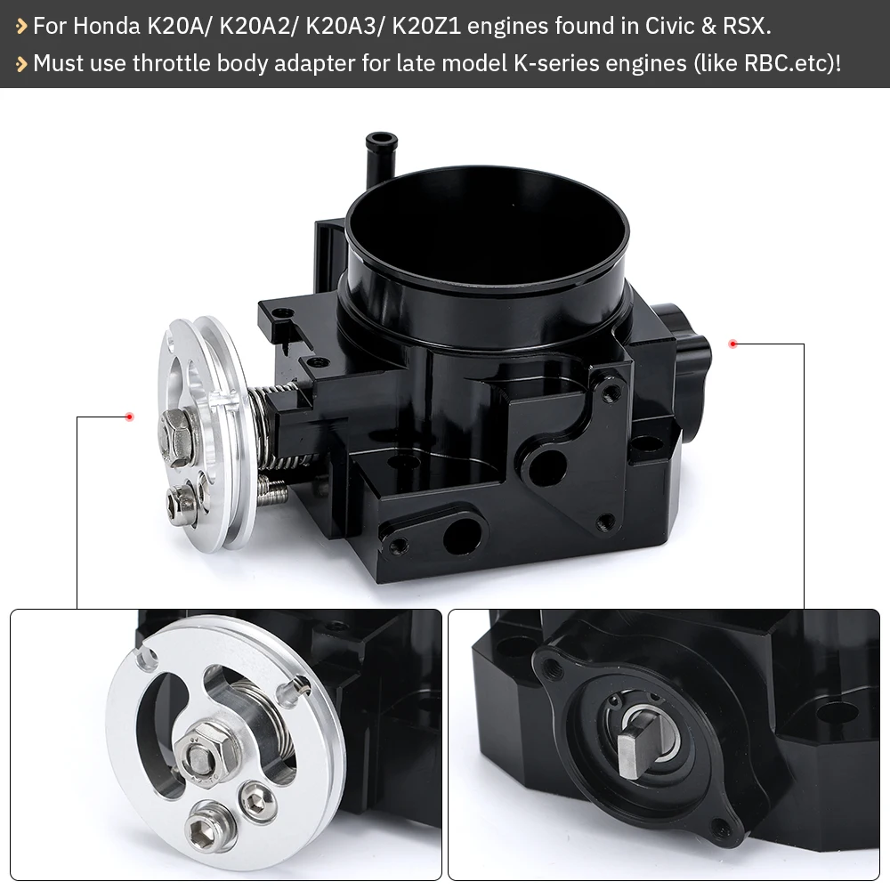 Новый корпус дроссельной заслонки для RSX DC5 CIVIC SI EP3 K20 K20A 70 мм CNC Впускной WX6951 |