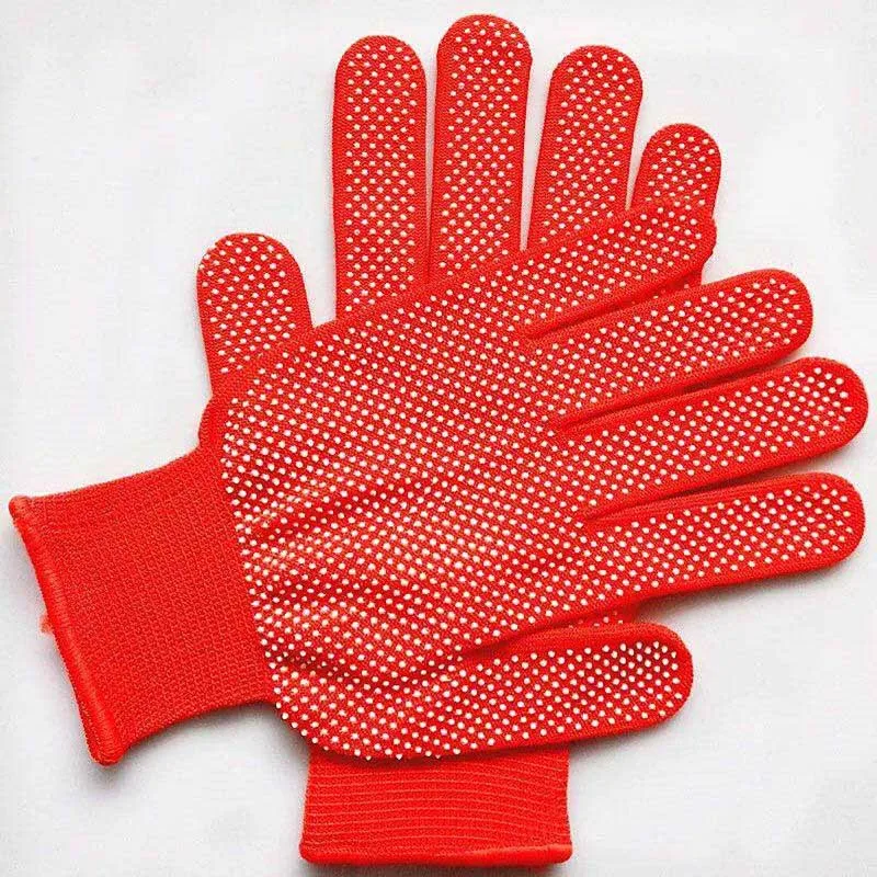 Перчатки унисекс с принтом в горошек 6 пар | Аксессуары для одежды