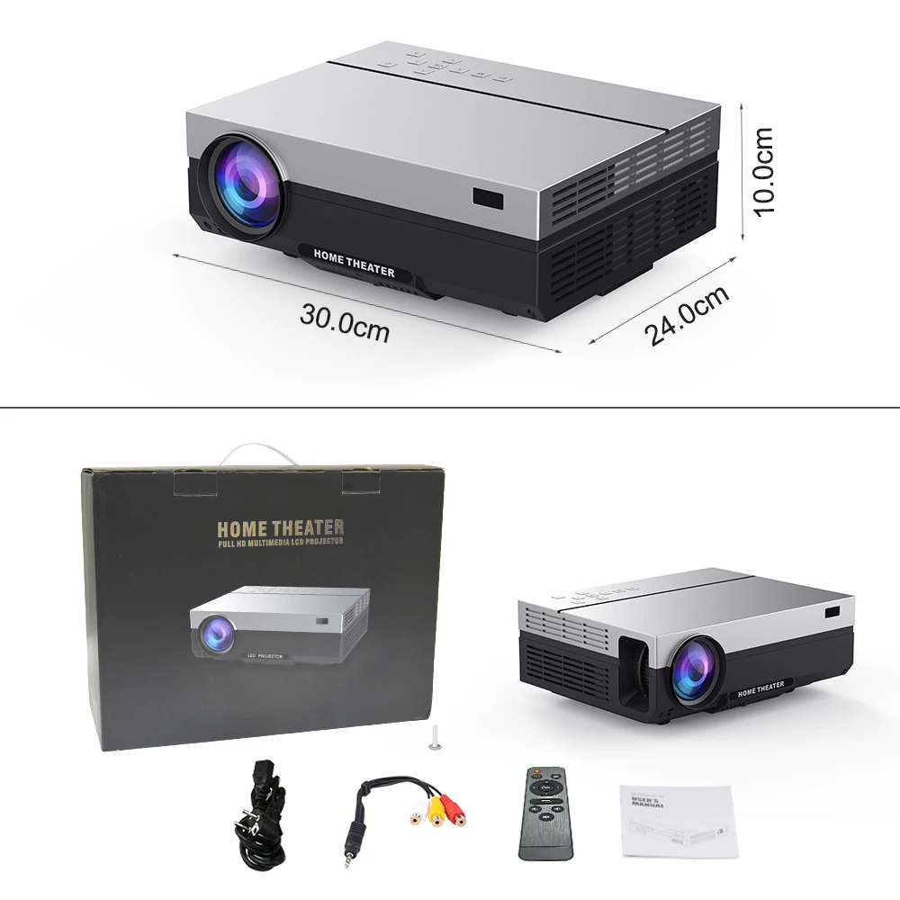 Touyinger T26L нативный 1080p светодиодный full HD проектор видео проектор 5500 люмен FHD Домашний кинотеатр HDMI(Android 9,0 wifi AC3 опционально
