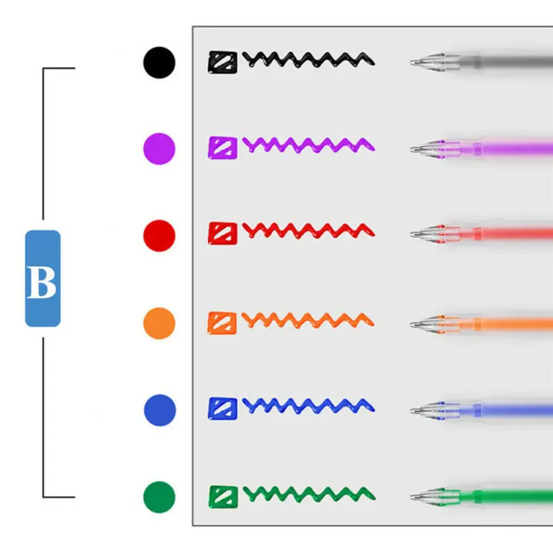 6 шт./компл. художественные маркеры набор ручек блестящие гелевые ручки для школы