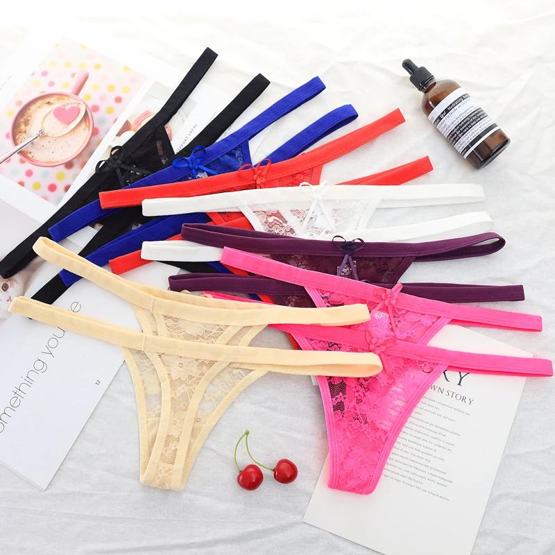 Стринги женские кружевные 1 шт./лот js8026 | Женская одежда