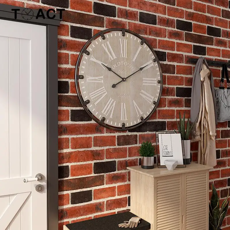 Объемные часы ручной работы в стиле ретро большие винтажные настенные