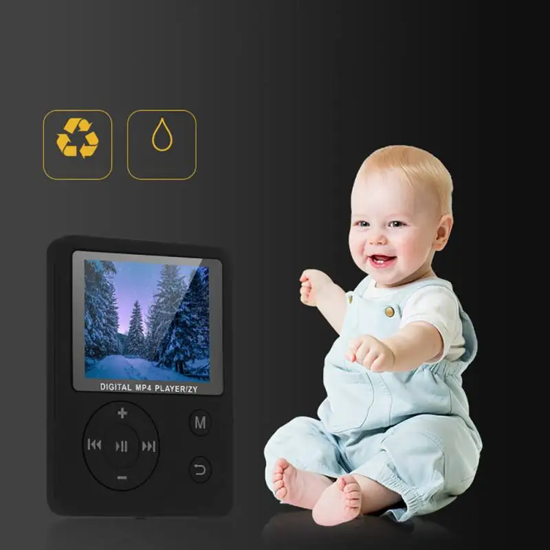 Ультратонкий MP3-плеер с цветным экраном 1,8 дюйма, поддержка 32 ГБ, TF карта, 13 языков, портативный MP3 HiFi музыкальный плеер, FM Электронная книга Walkman