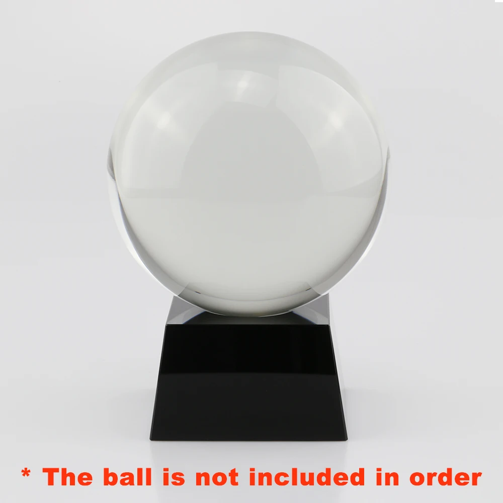 Подставка для дисплея из черного стекла K9 кубический хрустальный шарик