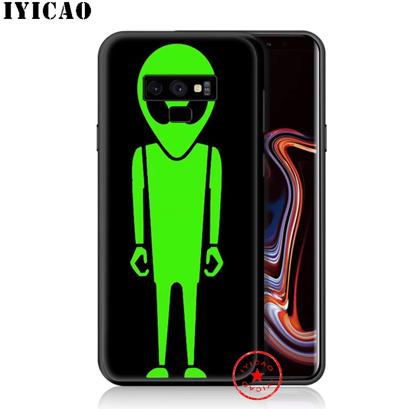 IYICAO Alien Funny Cute Soft Phone Case for Samsung Galaxy S10e S10 S9 S8 Plus S6 S7 Edge Note 10 9 8 |