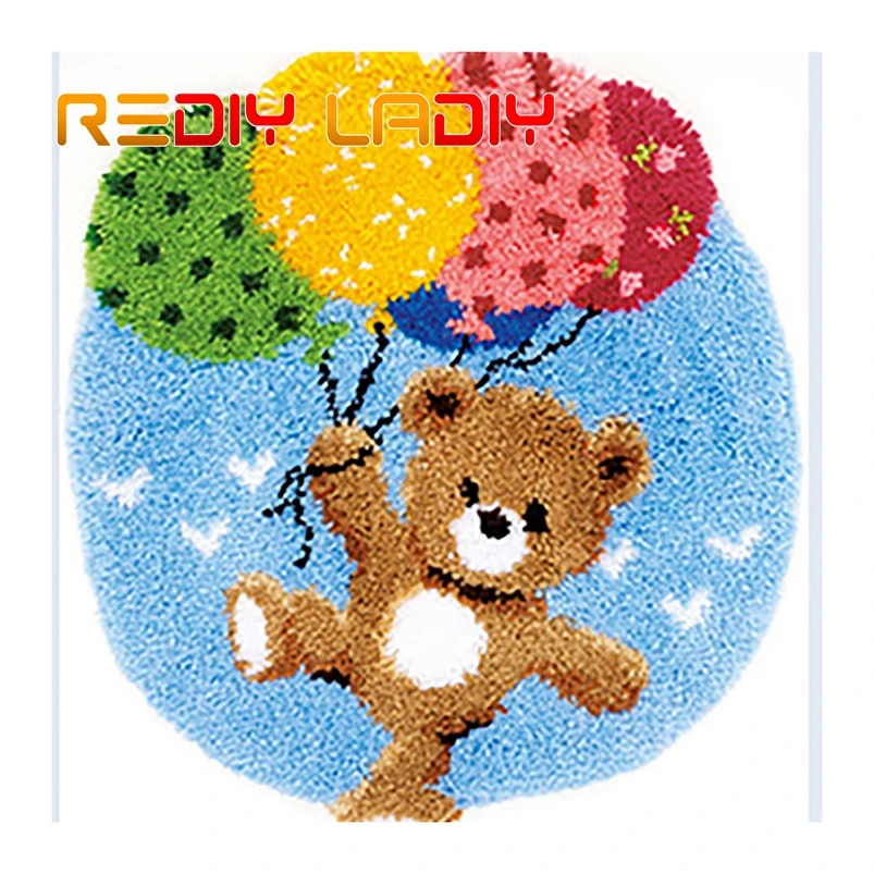 Набор крючков с защелкой вязальный ковер коврик медведь воздушный шар акриловая