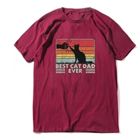 oversized mens t shirts best cat dad ever funny cotton tops tees street tops t shirt cotton men tshirts street slim fit