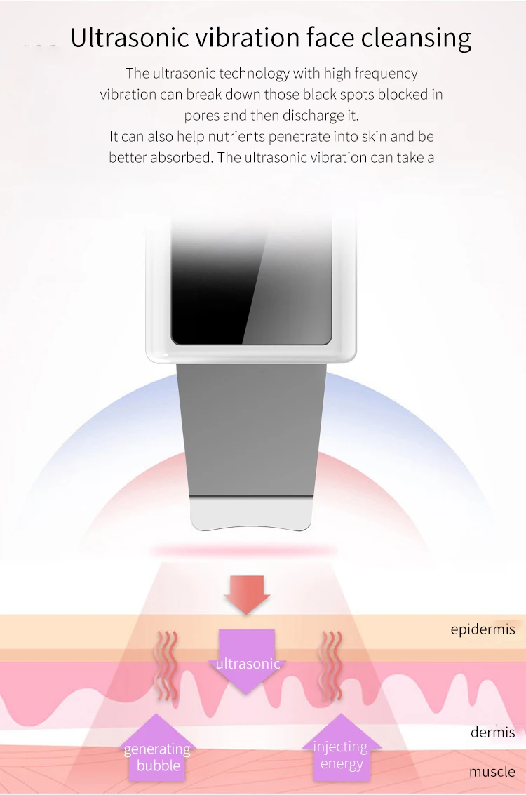 Kopen 2 In 1 Ems Dual Roller & Ultrasone Facial Skin Scrubber Schop Schoonheid Apparaat Comedondrukker Pore Cleaning Machine Gezicht Zorg