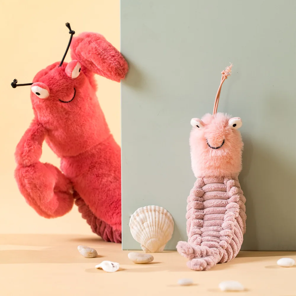 

22/30cm Lovely Sheldon Shrimp Plush Toys Cartoon Shrimp Toys Stuffed Dolls Soft Animal Baby Appease Doll Kids Toys Xmas Gift