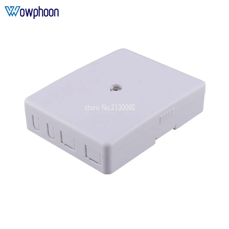 

FTTH Fiber Optic Protection Box 2 Ports FTTH Desk Box ABS Material with Crew Type Fiber Optic Terminal Box