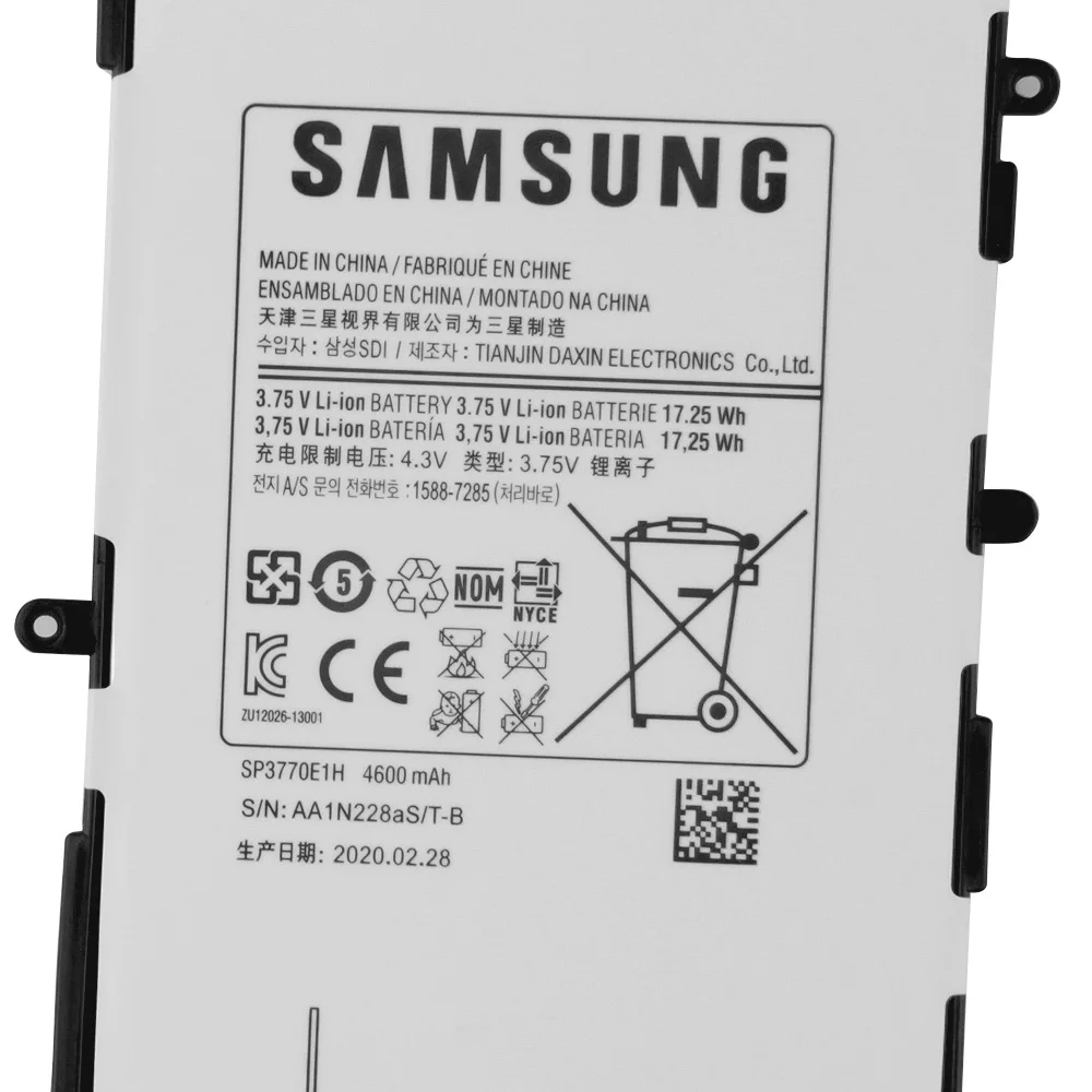 SAMSUNG оригинальный планшетный аккумулятор SP3770E1H для Samsung Galaxy Note 8 0 N5100 N5110 N5120