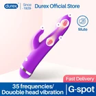 Вибратор-кролик Durex, 2 мотора, 3-точечный Стимулятор точки G, влагалище, водонепроницаемый фаллоимитатор, вибраторы, секс-игрушки для женщин