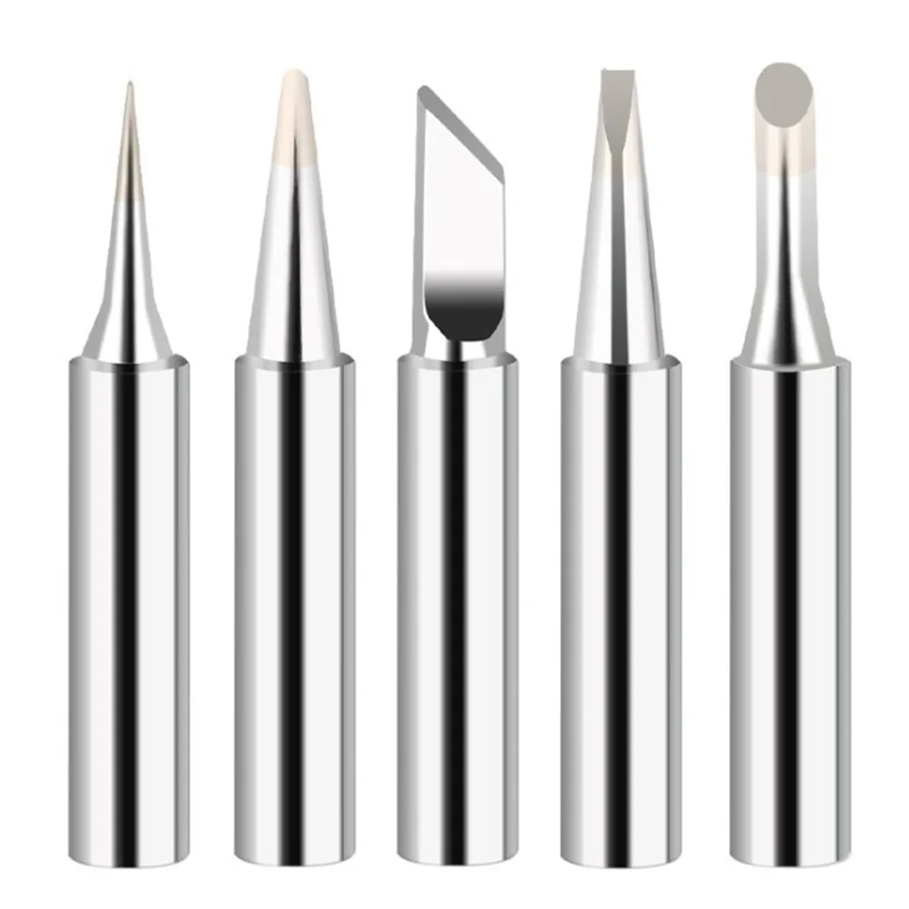 

5Pcs 900M I+B+2.4D+3C+K Soldering Iron Tips Constant Temperature Copper Electric Soldering Iron Head