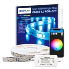 Умный контроллер ZigBee 3,0 с регулируемой яркостью, светодиодный комплект с 5 м RGBCCT светильник ными лентами, совместимый с мостом ZigBee HUB, Echo Plus