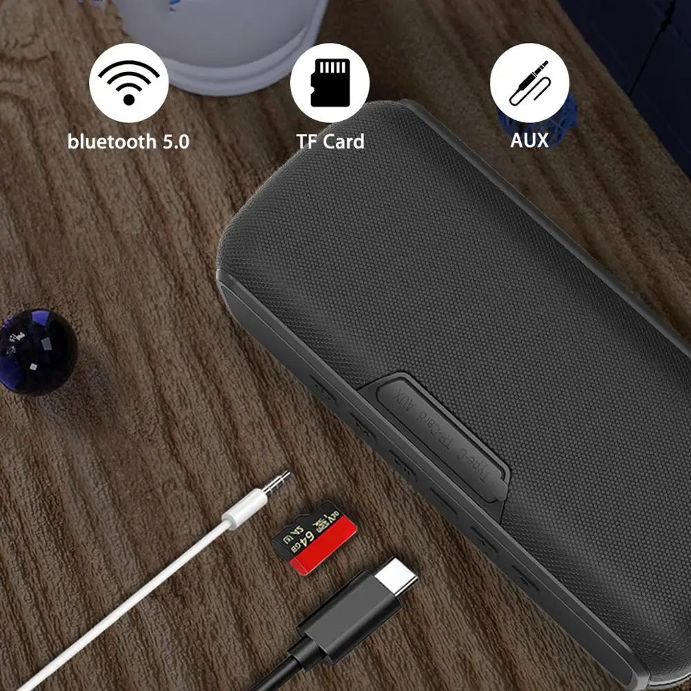 60 Вт bluetooth Колонка звуковая колонка портативный 5 0 IPX5 Водонепроницаемый TWS